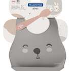 Kit Babador E Colher Infantil Le Petit 02 Peças Tramontina