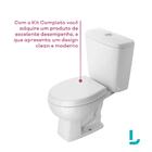 Kit Bacia Caixa Acoplada Kids Branco 3/6 Lts+compl Instalacao