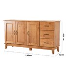 Kit Balcão 3 Portas E Buffet Aparador 100% Madeira Bellina Ca