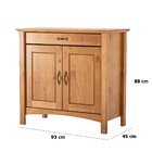 Kit Balcão 3 Portas E Buffet Aparador 100% Madeira Bellina Ca