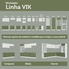 Kit Balcão + Cristaleira 70 Cm Branco/verde/branco Vik Madesa