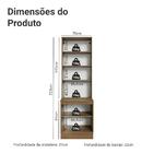 Kit Balcão + Cristaleira 70 Cm Rustic/verde Vik Madesa 02