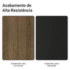 Kit Balcão + Cristaleira 70cm Rustic/preto Glamy Madesa 01