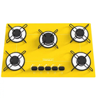 Kit Balcão Branco Com Forno 48 Litros 220v E Fogão 5 Bocas Am