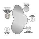 Kit Balcão Buffet Sala De Estar Romagna 130cm Com Espelho San