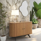 Kit Balcão Buffet Sala De Estar Romagna 130cm Com Espelho San