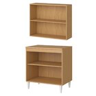 Kit Balcão Com Armário Aéreo 70cm 2 Portas Nevasca Atacama/br