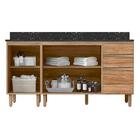 Kit Balcao Com Tampo 160cm 2 Peças Mdf Kali Premium Nicioli