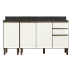 Kit Balcao Com Tampo 160cm 2 Peças Mdf Kali Premium Nicioli