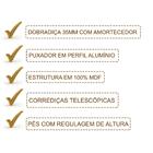 Kit Balcao Com Tampo 160cm 2 Peças Mdf Kali Premium Nicioli