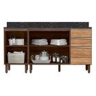 Kit Balcao Com Tampo 160cm 2 Peças Mdf Kali Premium Nicioli