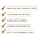 Kit Balcao Com Tampo 160cm 2 Peças Mdf Kali Premium Nicioli