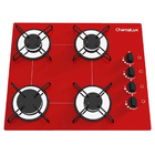 Kit Balcão Cooktop 1 Porta C/fogão Cooktop 4 Bocas Vermelho B