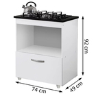 Kit Balcão Cooktop Itatiaia Com 1 Porta E Fogão Cooktop 4 Boc
