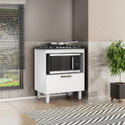 Kit Balcão Cooktop Zanzini Italia Branco Sem Porta E Fogão Co