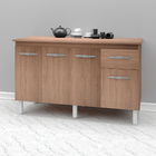 Kit Balcão Cozinha Gabinete Camile 138 Cm Savana Frente Savan