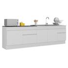 Kit Balcão De Cozinha Para Pia 150cm E Balcão 120cm Com Rodap