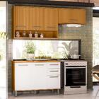 Kit Balcão E 2 Armários Aéreos Freijó Off Acetinado Freijó Ri