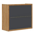 Kit Balcão E Armário Aéreo 80 Cm Com 2 Portas Opala Carvalho/