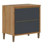 Kit Balcão E Armário Aéreo 80 Cm Com 2 Portas Opala Carvalho/