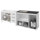 Kit Balcão Para Pia 118 Cm Bianca Branco Com Balcão Para Cook