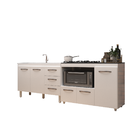 Kit Balcão Para Pia 118 Cm Bianca Branco Com Balcão Para Cook