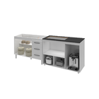 Kit Balcão Para Pia 118 Cm Bianca Branco Com Balcão Para Cook