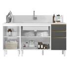 Kit Balcao Para Pia 160cm 2 Peças Mdf Kali Premium Nicioli