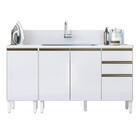 Kit Balcao Para Pia 160cm 2 Peças Mdf Kali Premium Nicioli