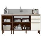 Kit Balcao Para Pia 160cm 2 Peças Mdf Kali Premium Nicioli