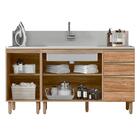 Kit Balcao Para Pia 160cm 2 Peças Mdf Kali Premium Nicioli