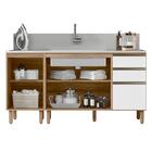 Kit Balcao Para Pia 160cm 2 Peças Mdf Kali Premium Nicioli