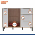 Kit Balcão Para Pia 1 Porta 4 Gavetas E Armário Para Cozinha