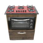 Kit Balcão Salvia Ipê Com Cooktop Vermelho 5 Bocas E Forno El