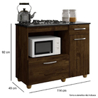 Kit Balcão Violeta Com Cooktop Amarelo 4 Bocas Bivolt