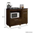 Kit Balcão Violeta Ipê Com Cooktop Vermelho 4 Bocas E Forno E