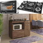 Kit Balcão Ypê Com Forno 48 Litros 127v E Fogão Tripla Chama