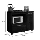 Kit Balcão Ypê Com Forno 48 Litros 220v E Fogão 5 Bocas Verme