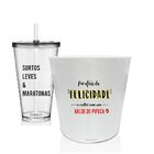 Kit Balde De Pipoca E Copo Personalizado - Fui Atrás Da Felic