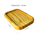 Kit Bandeja de Madeira 12x17cm - RG - Nº6 Cozinha - Elegante