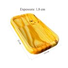 Kit Bandeja de Madeira 12x22cm - RG - Nº8 Cozinha - Elegante