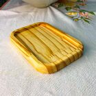 Kit Bandeja de Madeira 13x13cm - LE - Nº6 Cozinha - Rústica -