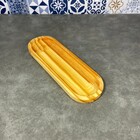 Kit Bandeja de Madeira 27,5x9,5 - Oval - Sustentável-Design-E