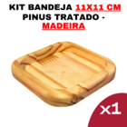 Kit Bandeja De Madeira - Tamanho Nº4 Cozinha - Jogo De Cozinh