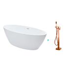 Kit Banheira de Imersão Acrílico 170 cm Rubi  e Misturador de