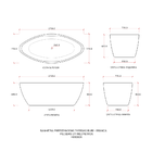 Kit Banheira de Imersão Acrílico 170 cm Rubi  e Misturador de
