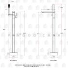 Kit Banheira de Imersão Acrílico 170 cm Rubi e Misturador de