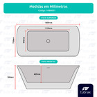 Kit Banheira de Imersão Freestanding NAB0001 + Torneira Mistu