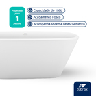 Kit Banheira de Imersão Freestanding NAB0003 + Torneira Mistu