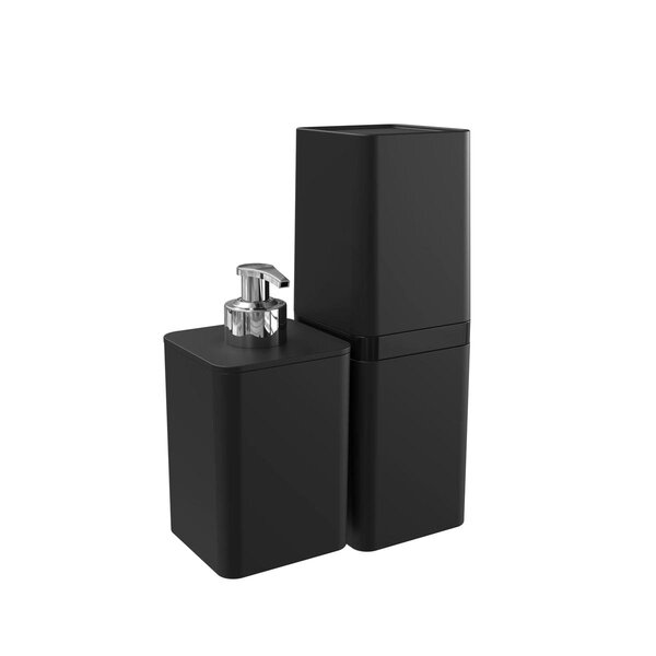 Kit Banheiro 2 Peças Dispenser De Sabonete E Porta Escova - S